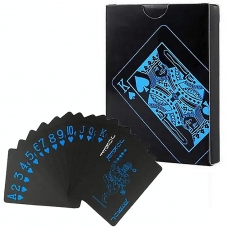 Карти гральні (54шт) BLUE-BLACK для покеру пластикові
